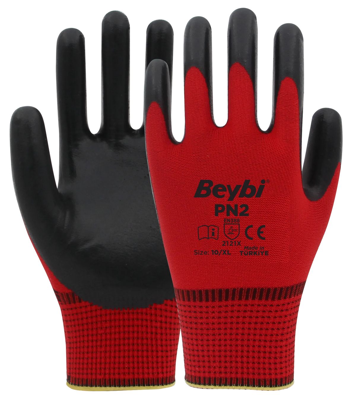Beybi PN2 Polyester Örme Nitril Eldiven (Ekonomik) Ürün ana görseli