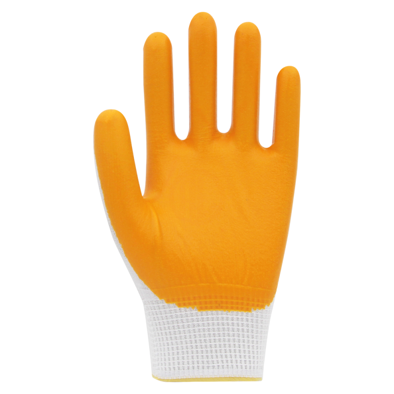 Beybi PN5 Polyester Örme Nitril Eldiven Sarı